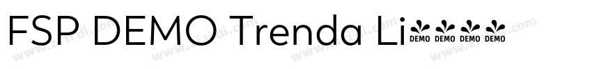 FSP DEMO Trenda Li字体转换 FSP DEMO Trenda Li字体转换